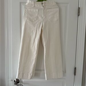 LC Lauren Conrad Cream Ankle & Cropped Jeans